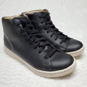 Skechers Kids Outgo Sneaker teen Big boy / girl Size 6 Youth Black Zip Side